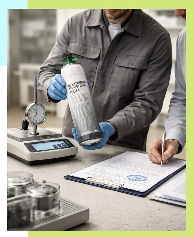 Сертификация монтажной пены в Комсомольске-на-Амуре от 15306 р. | Алешин-Кмс