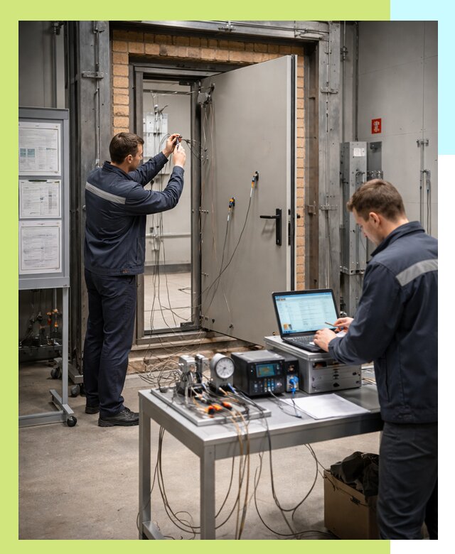 Сертификация противопожарных дверей в Комсомольске-на-Амуре по ГОСТ и ТР