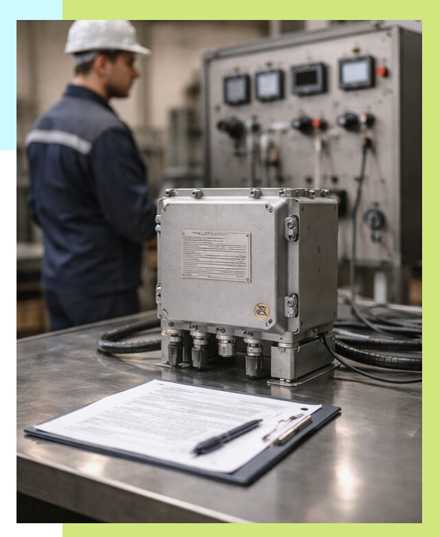 Сертификация взрывозащищенного оборудования в Комсомольске-на-Амуре от 35714 р. | Алешин-Кмс