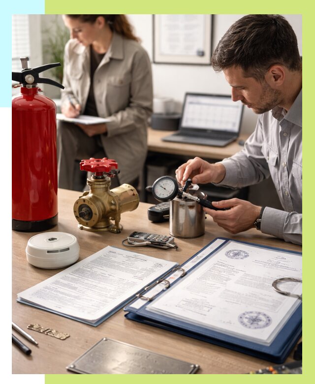 Сертификация пожарного оборудования в Комсомольске-на-Амуре от 15306 р.|Алешин-Кмс