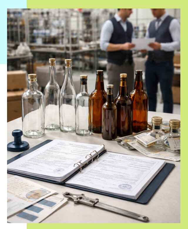 Сертификация стеклянных бутылок в Комсомольске-на-Амуре от 25510 р. | Алешин-Кмс