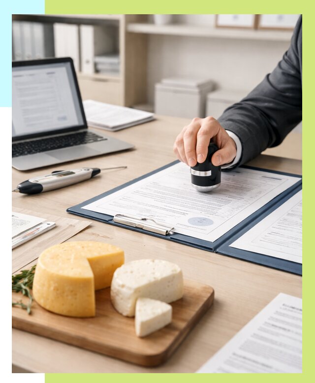 Сертификация сыров в Комсомольске-на-Амуре от 15306 р | Сертификат на сыр Алешин-Кмс