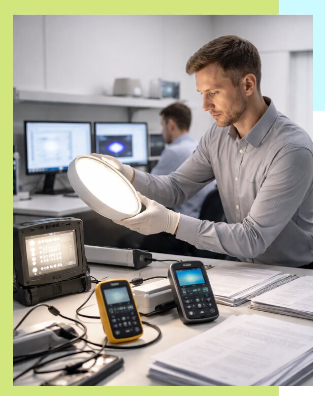 Сертификация светильников в Комсомольске-на-Амуре: испытания и оформление