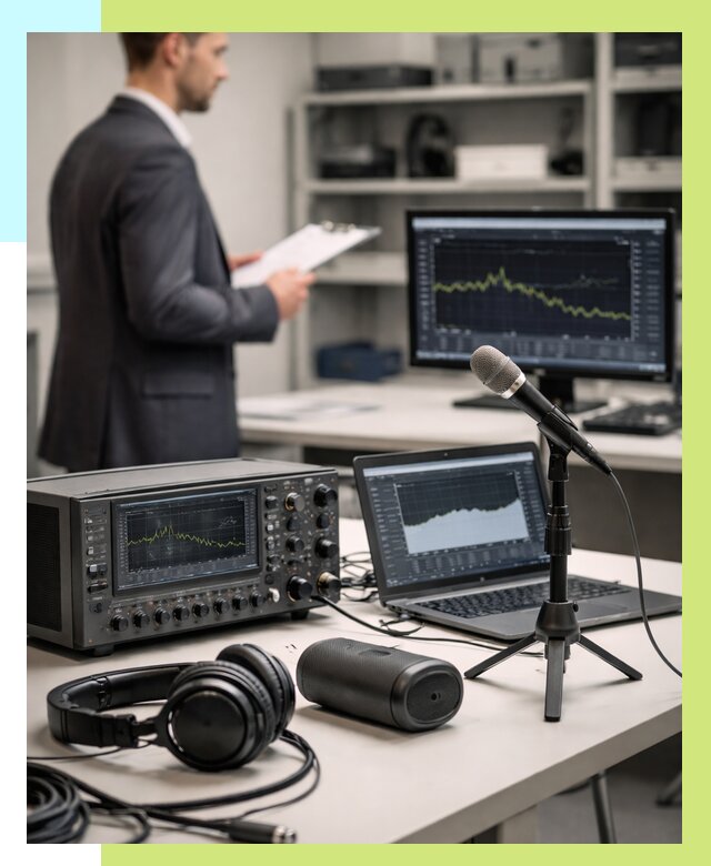 Сертификация аудиотехники в Комсомольске-на-Амуре от 15306 р., Алешин-Кмс