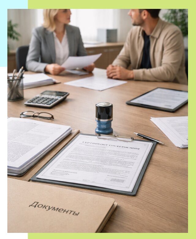 Сертификат соответствия на продукцию в Комсомольске-на-Амуре от 15306 р.|Алешин-Кмс