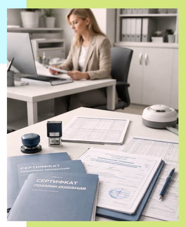 Сертификаты пожарной безопасности в Комсомольске-на-Амуре от 15306 р. | Алешин-Кмс