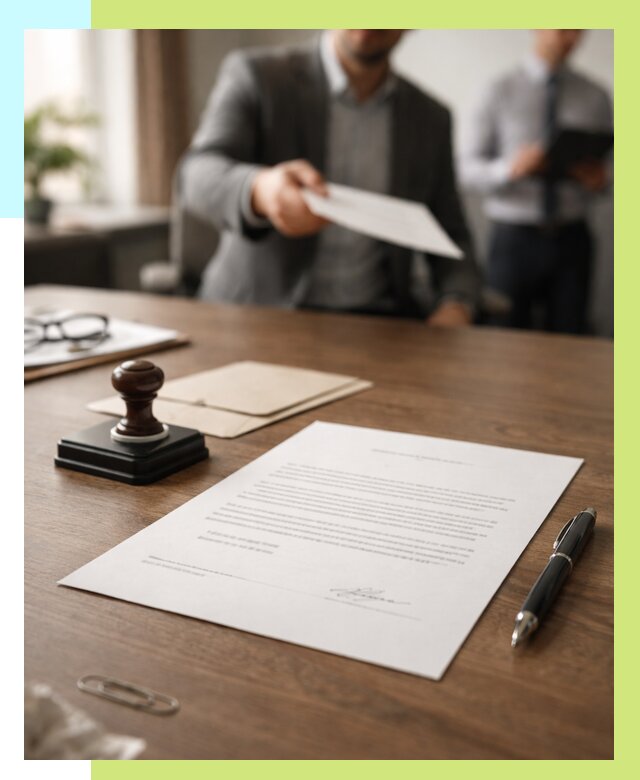 Отказное письмо по сертификации в Комсомольске-на-Амуре от 3571 р. | Алешин-Кмс