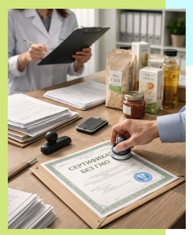 Получение сертификата Без ГМО для продукции в Комсомольске-на-Амуре